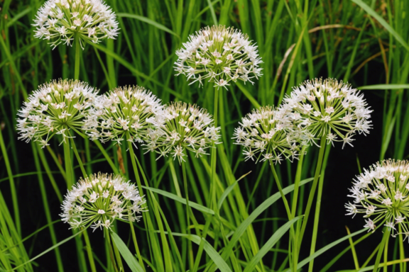 discover the fragrant flowered rush, an aquatic plant with perfumed blossoms. delight in the exquisite scent of its blossoms as they adorn your aquatic garden.