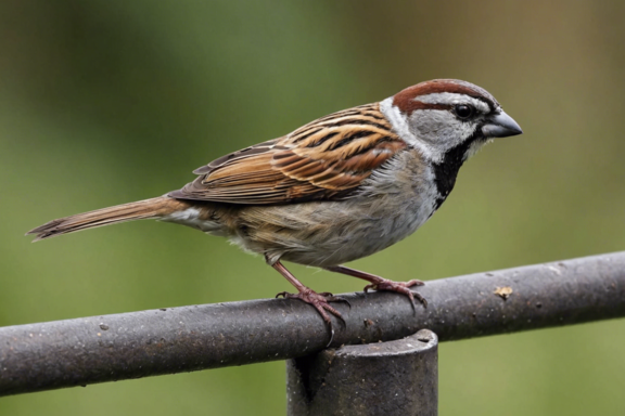 the common house sparrow is a resilient bird that thrives in urban areas, adapting to city life with ease and becoming a familiar sight in our busy landscapes.